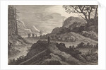 Mules on a road by Nicolaes Visscher I