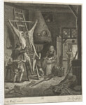 Peasant Interior with carcass by Jacob Louys