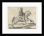 Rider with drawn sword by Jacob de Gheyn II