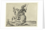 Spear rider with open visor by Jacob de Gheyn II