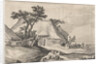 Farm and shepherd with sheep and goat by Boëtius Adamsz. Bolswert