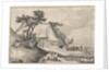 Farm and shepherd with sheep and goat by Boëtius Adamsz. Bolswert