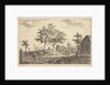 View of a road through a village by Adrianus Serné