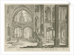 Interior of St. John Lateran in Rome by Claes Jansz. Visscher II