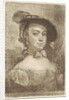 Bust of a woman with a hat by Aert Schouman