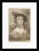 Bust of a woman with a hat by Aert Schouman