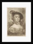 Bust of a woman with a hat by Aert Schouman