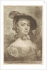 Bust of a woman with a hat by Aert Schouman