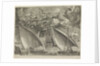 Two galleys behind a three-master, airborne fall of Phaeton by Pieter Brueghel I