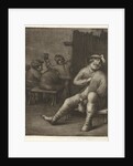 Sleeping man in a tavern by Jacob Hoolaart