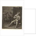 Sleeping man in a tavern by Jacob Hoolaart
