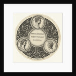 Medallion with Caesar, Claudius and Otho by Theodor de Bry