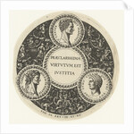Medallion with Caesar, Claudius and Otho by Theodor de Bry