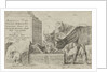 Animals at a fountain by Jan van den Hecke I