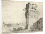 Ruin of Arch of Constantine in Rome by Cornelis van Poelenburch