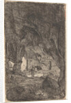 Interior of a cave by Bartholomeus Breenbergh