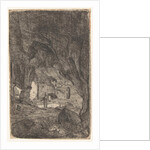 Interior of a cave by Bartholomeus Breenbergh