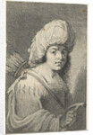 Portrait of a boy with turban, quiver and hammer by Pieter Fransz. de Grebber