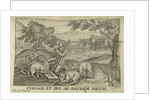 The prodigal son as a swineherd by Cornelis de Bout