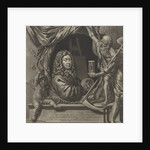 Self Portrait of Michiel van Musscher in allegorical frame by Michiel van Musscher