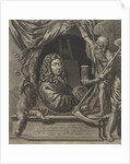 Self Portrait of Michiel van Musscher in allegorical frame by Michiel van Musscher