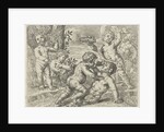 Fighting putti by Peter van Lint
