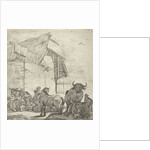 Resting cattle on a farm by Giovanni Giacomo Rossi