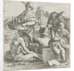 Gin seller and the three beggars by Jan van Ossenbeeck