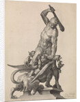 Hercules kills the Hydra of Lerna by Nicolaes Visscher I