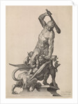 Hercules kills the Hydra of Lerna by Nicolaes Visscher I
