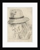 Man's Head with hat and pipe by Louis Bernard Coclers