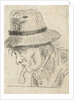 Man's Head with hat and pipe by Louis Bernard Coclers
