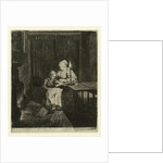 Mother teaching her son by Louis Bernard Coclers