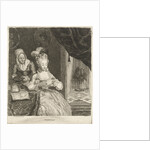 Young woman reading a letter by Louis Bernard Coclers