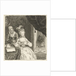 Young woman reading a letter by Louis Bernard Coclers