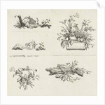 Journal with five vignettes by Willem Bilderdijk