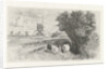 Cows at a road by Charles Rochussen