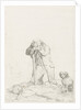 Beggar at a cemetery by Karel Frederik Bombled