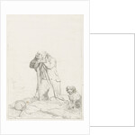 Beggar at a cemetery by Karel Frederik Bombled