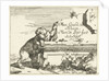 Bear near stone wall by Nicolaes Visscher I