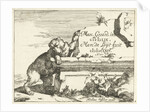 Bear near stone wall by Nicolaes Visscher I