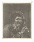Man with a Pipe by Jan Verkolje I Petrus Staverenus