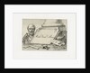 Name Card of Mattheus Ignatius van Bree by Mattheus Ignatius van Bree