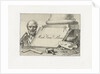 Name Card of Mattheus Ignatius van Bree by Mattheus Ignatius van Bree