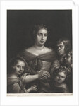 Portrait of a mother with four children by Wallerant Vaillant