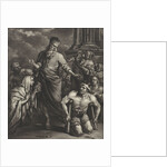 Peter heals a crippled person before the temple by Jan van Somer