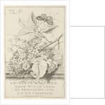 Flower Study with butterfly by Willem van Leen