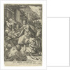Adoration of the Shepherds by Nicolaes Jansz. Clock