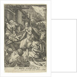 Adoration of the Shepherds by Nicolaes Jansz. Clock