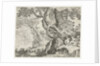 Sleeping Shepherd near a big tree, Roelandt Savery by Marcus Christoph Sadeler